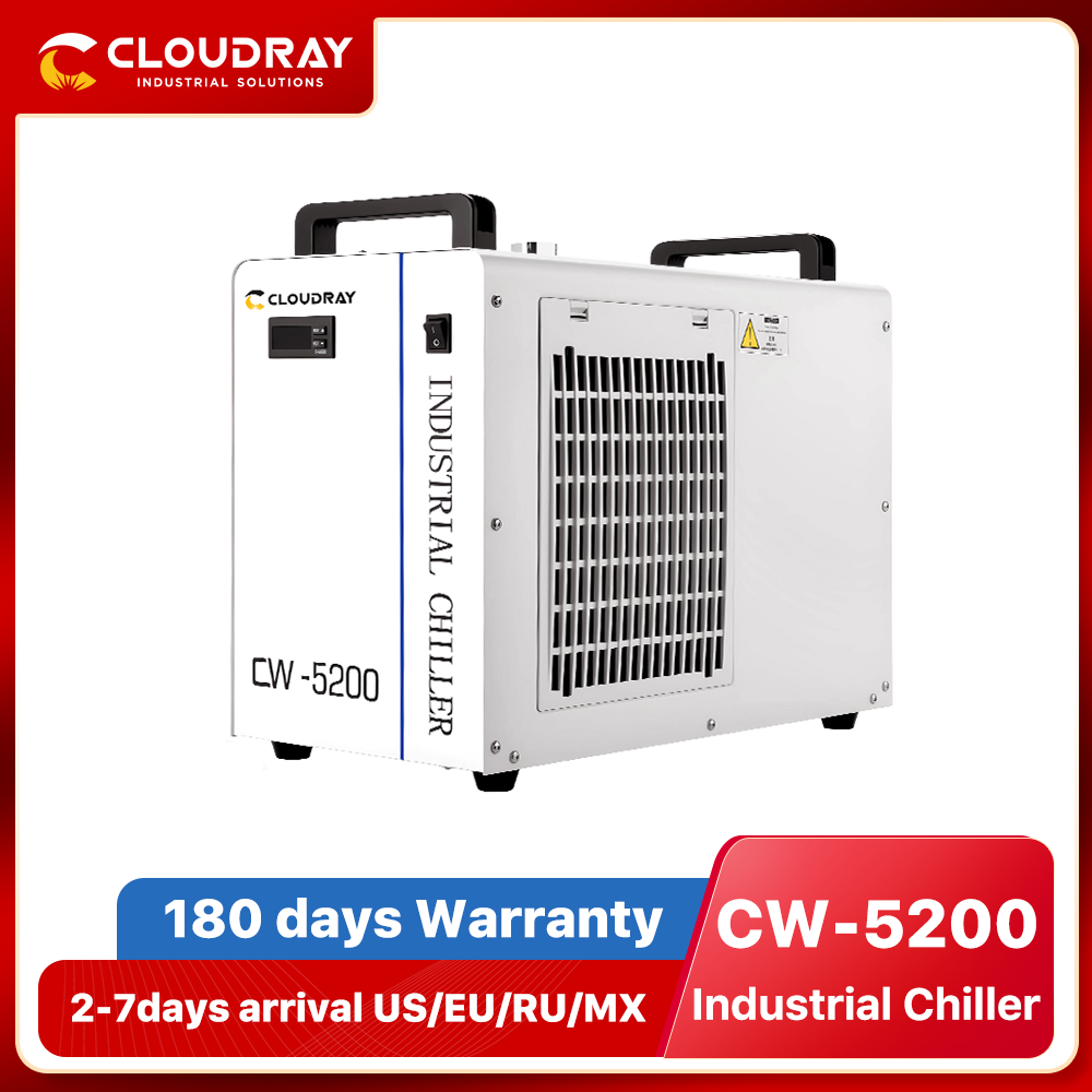 Industrial Laser Cutting Machines - Cloudray Industrie Luft-Wasser-Kühler 50/60Hz CW5200 für