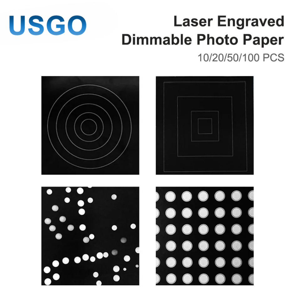 Industrial Laser Equipment - Laser-Punkt-Durchmesser, Testen anpassen, Fotopapier, Fokussierungspapier, schwarzes