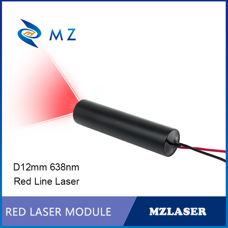 Industrial Laser Diode - Kompaktes Rotes Linienlaserdioden-Modul 638nm D12mm 30mW
